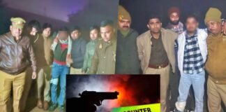 आगरा में ट्रिपल एनकाउंटर: राज चौहान हत्याकांड के मुख्य आरोपी अरबाज खान मारा गया, दो बदमाश घायल साथ में पुलिसकर्मी भी जख्मी