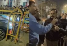 लखनऊ: आधी रात दरोगा का हाई-वोल्टेज ड्रामा, बैरिकेड्स पर चढ़ाई कार, DCP को दी धमकी, बोला-‘देख लूंगा’