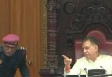 यूपी विधानमंडल बजट सत्र में स्पीकर सतीश महाना भड़के, दो विधायकों के मोबाइल जब्त करवाए