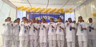 गोरखपुर:एएनएमटीसी में चतुर्थ बैच की प्रशिक्षु एएनएम के शपथ ग्रहण समारोह का हुआ आयोजन