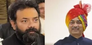 विधायक ब्रजभूषण राजपूत के पिता ने लिया यू-टर्न,बेटे की गलती को कहा जुबान फिसलना साथ में माफी भी मांगी