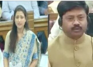 विधानसभा में सपा विधायक रागिनी सोनकर ने मंत्री नंद गोपाल गुप्ता पर साधे तीखे सवाल