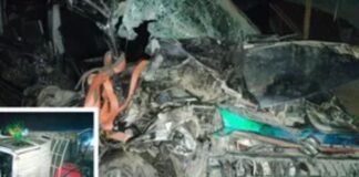 फर्रुखाबाद: इटावा-बरेली हाईवे पर भीषण हादसा ,नशे में धुत ट्रक चालक ने कार में मारी टक्कर