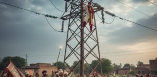 सोनभद्र: तिलक समारोह में हाईटेंशन ड्रामा! नशे में धुत दामाद हाई वोल्टेज पोल पर चढ़ा