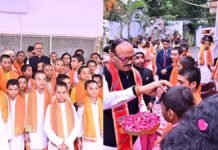 लखनऊ: डिप्टी सीएम ब्रजेश पाठक ने 101 बटुकों को किया सम्मानित, बोले- ब्राह्मण की शिखा का अपमान महापाप है