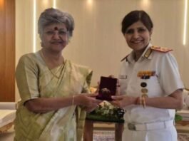 एम्स गोरखपुर की कार्यकारी निदेशक मेजर जनरल विभा दत्ता ने 12 एयर फोर्स अस्पताल का दौरा किया, सर्जन वाइस एडमिरल आरती सरिन से मुलाकात कर संस्थागत सहयोग को मजबूत करने पर चर्चा