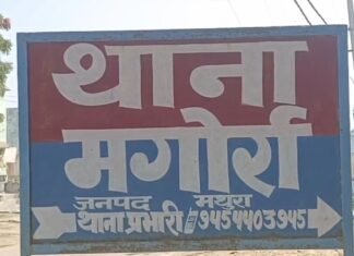 मथुरा: मगोर्रा थाना पुलिस और बदमाश के बीच मुठभेड़, बदमाश कुलदीप घायल, तमंचा-कारतूस-बाइक बरामद
