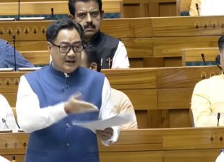 ‘कुछ सदस्य खुद को बहुत ज्ञानी मानते हैं…’, संसद में किरेन रिजिजू का विपक्ष पर हमला