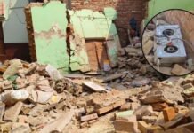 वाराणसी: गैस सिलेंडर फटने से मकान ढहा, भाई-बहन की मौत, कई लोग मलबे में दबे, NDRF और पुलिस मौके पर मौजूद