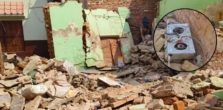 वाराणसी: गैस सिलेंडर फटने से मकान ढहा, भाई-बहन की मौत, कई लोग मलबे में दबे, NDRF और पुलिस मौके पर मौजूद