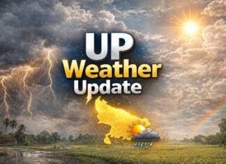 यूपी में मौसम का मिजाज बदला: 40 जिलों में आज बारिश का अलर्ट, 30 किमी/घंटा की रफ्तार से हवाएं, आंधी-ओले और बिजली गिरने की आशंका