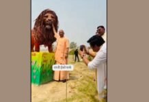 गोरखपुर: इको पार्क में सीएम योगी ने दिए पोज, सांसद रविकिशन बने कैमरामैन