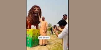 गोरखपुर: इको पार्क में सीएम योगी ने दिए पोज, सांसद रविकिशन बने कैमरामैन