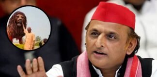 ‘ नक़ली शेर के साथ मुस्कान, असली देखें तो हो जाएं धड़ाम…’, सीएम योगी की शेर वाली फोटो पर अखिलेश यादव का तंज