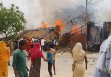 सिलेंडर ब्लास्ट से दहला रायबरेली का कन्नावा गांव, आग का तांडव और मची चीख-पुकार; तीन झुलसे