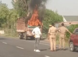 रायबरेली में मौत का तांडव : बीच सड़क ‘आग का गोला’ बनी डीसीएम, रेल कोच फैक्ट्री के पास मचा हड़कंप
