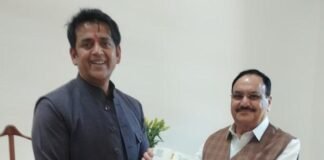 केंद्रीय स्वास्थ्य मंत्री जे पी नड्डा से मिले सांसद रवि किशन, गोरखपुर एम्स का जल्द होगा विस्तार