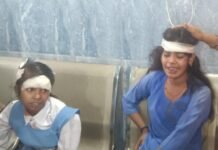 चंदौली: स्कूल बस की टक्कर से दो छात्राएं घायल,मुगलसराय में चालक फरार, पुलिस जांच में जुटी