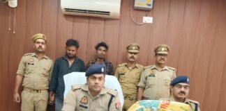 मोबाइल टावर चोरी गिरोह का भंडाफोड़, अलीनगर पुलिस ने 2 शातिर अभियुक्तों को किया गिरफ्तार