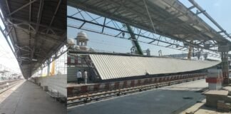 लखनऊ चारबाग स्टेशन पर प्लेटफॉर्म नंबर-5 का टिन शेड गिरा, टीटीई समेत 3 लोग गंभीर घायल; बड़ा हादसा टला