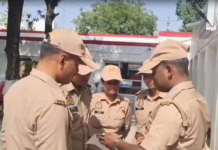 अमेठी पुलिस की अनोखी पहल : भीषण गर्मी से जवानों को बचाने के लिए बांटी समर कैप और ORS, ड्यूटी में रोटेशन के आदेश