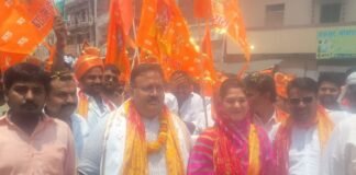 UP: अमेठी में महाराणा प्रताप जयंती पर निकली भव्य शौर्य यात्रा, सैकड़ों लोग हुए शामिल