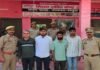 मथुरा: तमंचे के बल पर लूट करने वाले चार बदमाश दबोचे गए, 55 हजार रुपये और अवैध हथियार बरामद