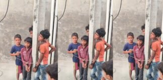 हरचंदपुर में गेहूं चोरी के आरोप में मासूम बच्चों को दी गई तालिबानी सजा, बिजली के पोल से बांधकर बनाया वीडियो हुआ वायरल