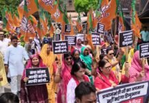PM मोदी पर टिप्पणी से भड़की BJP, सीतापुर में सपा सांसद के खिलाफ जोरदार प्रदर्शन