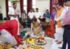 संस्कृत विभाग में पी.जी. डिप्लोमा पाठ्यक्रम के अंतर्गत रुद्राभिषेक का आयोजन