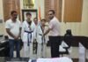 जिलाधिकारी ने राष्ट्रीय ताइक्वांडो प्रतियोगिता में पदक विजेता खिलाड़ियों को किया सम्मानित