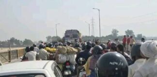NHAI की बड़ी लापरवाही से इटावा-बरेली हाईवे पर 3 किमी लंबा महाजाम, भीषण गर्मी में 3 घंटे तड़पे हजारों राहगीर