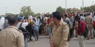 कानपुर में SSC GD परीक्षा में धांधली का आरोप: पेपर लीक के विरोध में छात्रों ने हाईवे जाम किया
