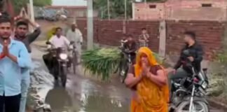 देवरान गाड़िया में जलभराव से बिगड़े हालात, सड़कें बनी तालाब; ग्रामीणों में बीमारी का डर