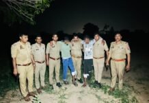 पुलिस मुठभेड़ में तीन शातिर अपराधी गिरफ्तार, दो के पैर में लगी गोली