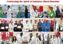 विश्व रक्त दाता दिवस पर AIIMS गोरखपुर में कार्यक्रम, 34 यूनिट रक्त का हुआ स्वैच्छिक दान