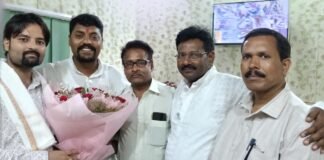 राज्यमंत्री सुरेंद्र दिलेर से पत्रकारों ने की शिष्टाचार भेंट, भागवत कथा में लिया आशीर्वाद