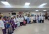 एम्स गोरखपुर में अंतर्राष्ट्रीय योग सप्ताह पर मरीजों को स्वास्थ्य का संदेश; स्त्री रोग ओपीडी में हुआ विशेष योग सत्र