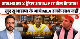 Om Prakash Rajbhar का X हैंडल, BJP IT Cell और सुभासपा की सियासत
