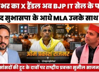 Om Prakash Rajbhar का X हैंडल, BJP IT Cell और सुभासपा की सियासत