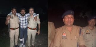 बलिया एनकाउंटर: गवाह हत्याकांड का फरार आरोपी पुलिस मुठभेड़ में घायल, तमंचे समेत गिरफ्तार