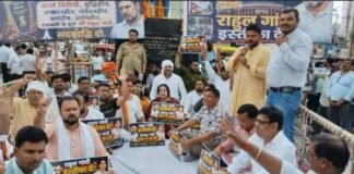UP: रायबरेली में राहुल-प्रियंका के खिलाफ धरना, मंत्री दिनेश प्रताप सिंह ने उठाई इस्तीफे की मांग