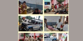 UP: टायर फटने से अनियंत्रित हुई क्रूजर गाड़ी, बिजली के पोल से टकराई, 12 घायल, 5 जिला अस्पताल रेफर