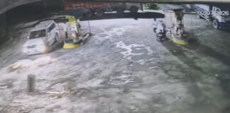 उत्तर प्रदेश : चंदौली में पेट्रोल पंप संचालक का आरोप, बोलेरो सवारों ने जबरन पेट्रोल भरवाकर दी धमकी, CCTV में कैद हुई घटना