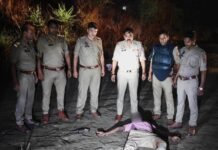 उत्तर प्रदेश : चाँदपुर पुलिस और बदमाशों में मुठभेड़, 10 से अधिक मुकदमों वाला शातिर बदमाश गिरफ्तार