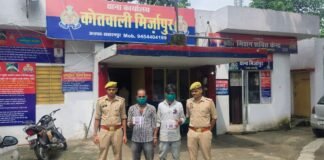 सहारनपुर मिर्जापुर पुलिस ने 5 घंटे में चोरी का किया खुलासा, दो आरोपी गिरफ्तार