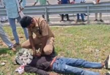 रायबरेली: तेज रफ्तार का कहर, डिवाइडर से टकराई पल्सर, युवक की मौत, साथी घायल
