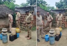 सुल्तानपुर: अवैध कच्ची शराब के खिलाफ पुलिस का अभियान, दो कुंतल लहन नष्ट