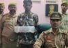 चंदौली: 50 हजार का इनामी आरोपी गिरफ्तार, अवैध तमंचा और कारतूस बरामद