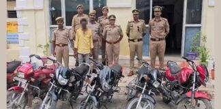 जौनपुर में छह चोरी की बाइक के साथ आरोपी गिरफ्तार, कोतवाली पुलिस ने किया बड़ा खुलासा